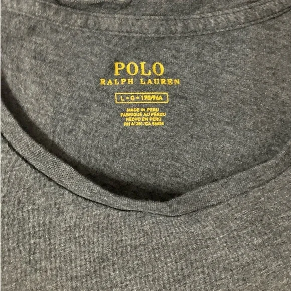(2) Polo Ralph Lauren Women’s Large Grey Tees - Picture 4 of 10